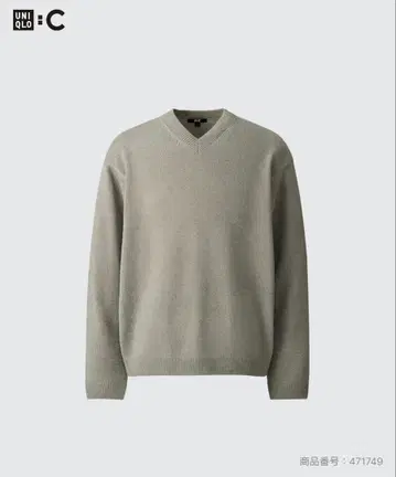 유니클로 릴랙스 V넥 스웨터