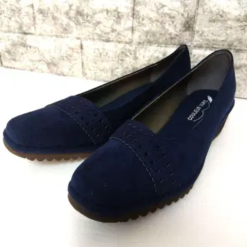 크롤 발리에 COULEUR VARIE 경량 펌프스 24.5 네이비