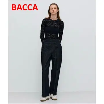 투모로우랜드 BACCA 스트레치 레이스 니트 티셔츠 니트