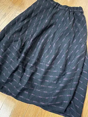 울 개더 스커트