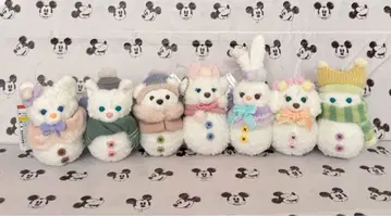 더피 & 프렌즈 봉제 인형 참 7개 눈사람