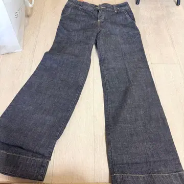 COMME CA ISM 다크 데님 와이드 팬츠 M 사이즈