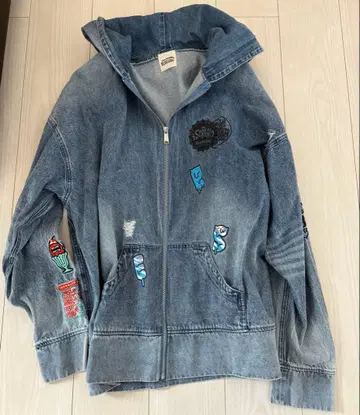 LiSA 데님 후드티 i SCREAM