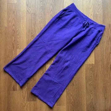 00s Gildan 보라색 스웨트 팬츠 플레어 부츠컷