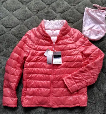UNIQLO 울트라 라이트 프리미엄 다운 자켓 XL 핑크