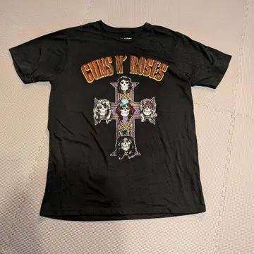 GUNS N' ROSES 건즈 앤 로지즈 크로스 디자인 T셔츠