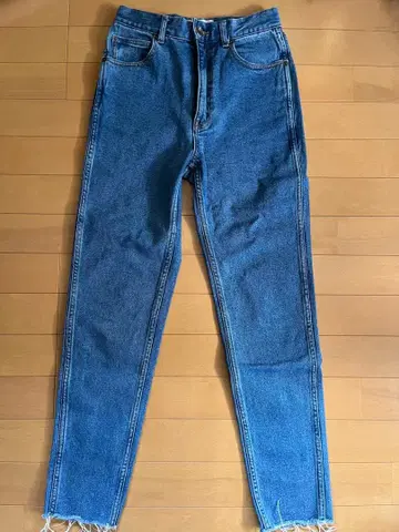 Sea Room lynn 스트레이트 데님 하이웨스트 프린지 24인치