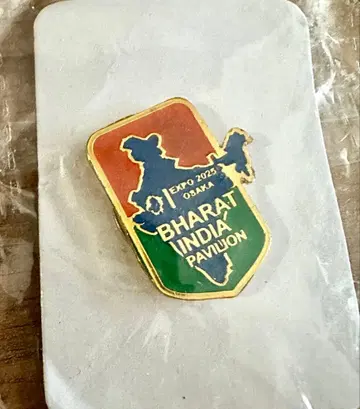 EXPO 2025 인도 바라트 핀 배지 마그넷 타입