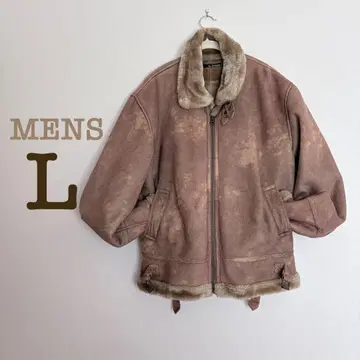 새상품급 남성용 무스탕 자켓 따뜻한 소재 속기모 방한 L 사이즈