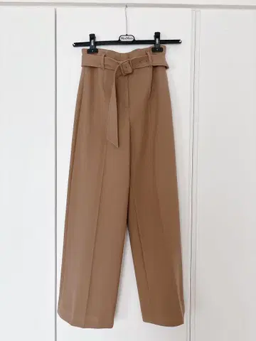 미사용품 [ theory ] 허리 벨트 와이드 팬츠