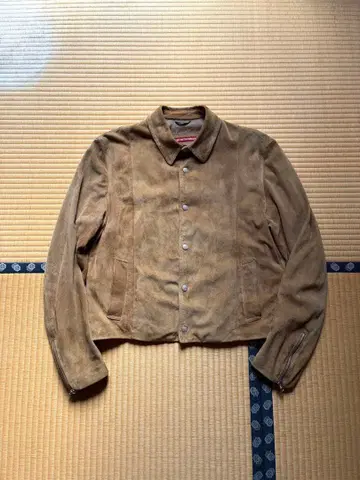 emporio armani 스웨이드 가죽 자켓