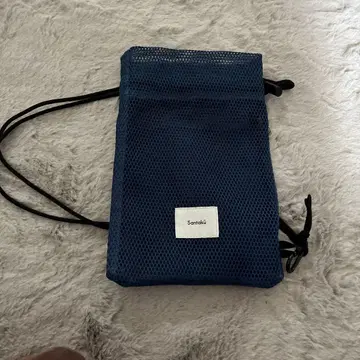 Sanek 네이비 메쉬 숄더백