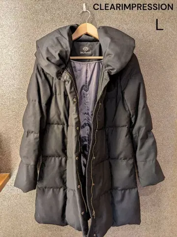 CLEAR IMPRESSION 다운 코트 사이즈 3 블랙 L