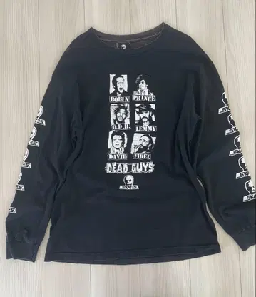 skull skates 롱티 dead guys 소매 프린트 캐나다제 스컬