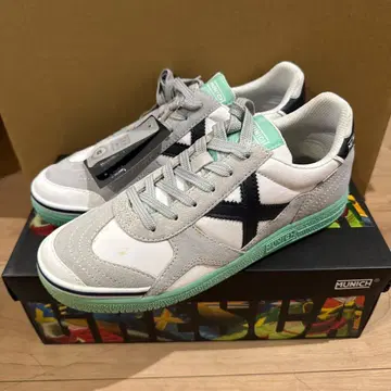 MUNICH 풋살화 그레이/화이트/민트