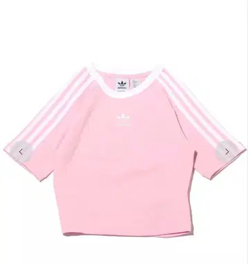 한국 ) adidas 3 STRIPES BABY TEE TRUPNK