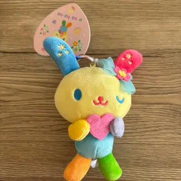 우사하나 SPINNS 콜라보 카라비너 포함 마스코트 하트