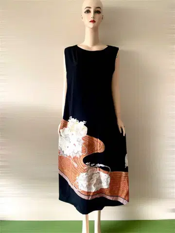 기모노 리메이크 원피스 순수 실크