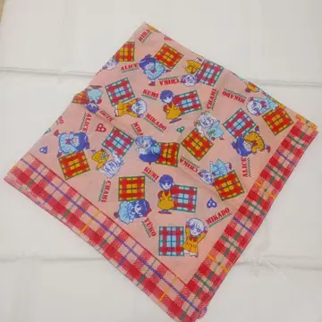 새상품급 챠오 부록 초레어 캐릭터 패턴 대형 반다나 보자기