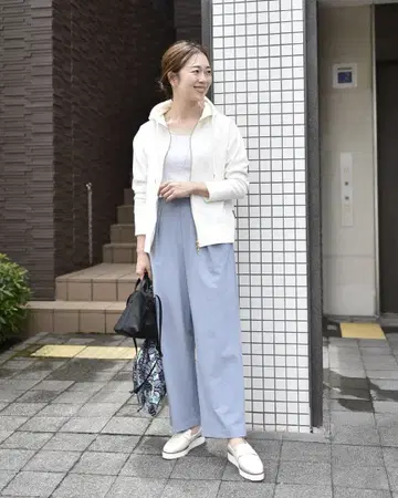 새상품급 OURHOME 아워홈 탄력감 턱 와이드 팬츠 발수 S 사이즈