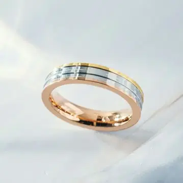 반지 5 써지컬 스테인리스 316L 믹스 컬러 바이컬러 7호