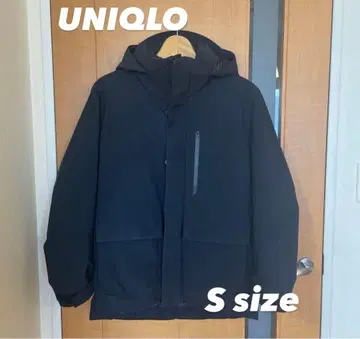 유니클로 하이브리드 다운 블랙 S 사이즈