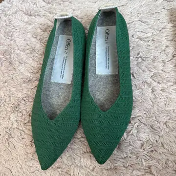 오펜 플랫슈즈 그린 39