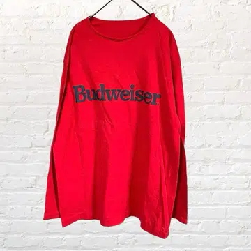10626 Budweiser 버드와이저 긴팔 로고 티셔츠 빨간색 티셔츠