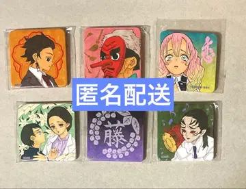 귀멸의 칼날 스퀘어 캔뱃지 애나더 컬러