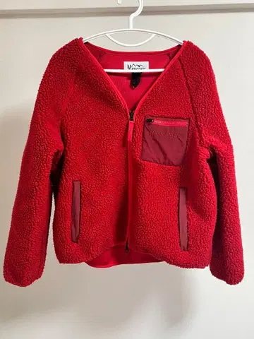마나스태쉬 보아 자켓 빨간색