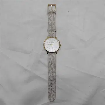 마이클 코스 MK3655 여성용 손목시계 골드 화이트 계열 가죽