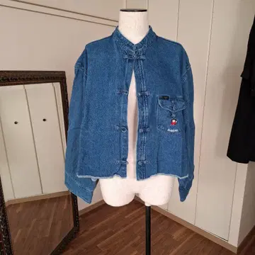 Lee 데님 G 자켓 차이나 자켓 프리 사이즈