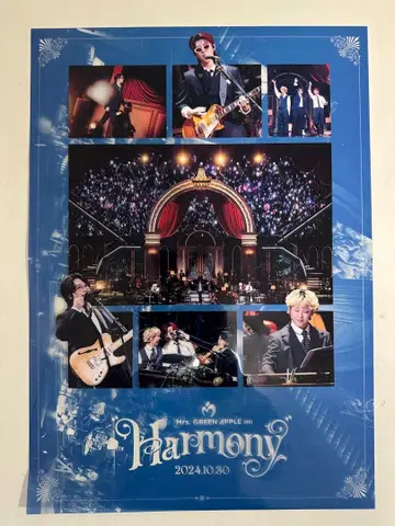 Mrs.GREEN APPLE Harmony A3 클리어 포스터