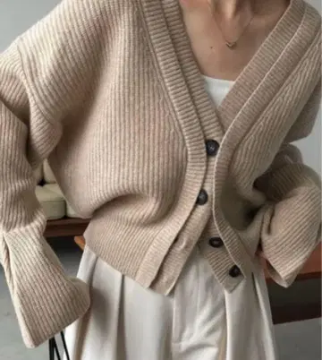 CAPRICIEUX LEMAGE 울 100W 버튼 가디건