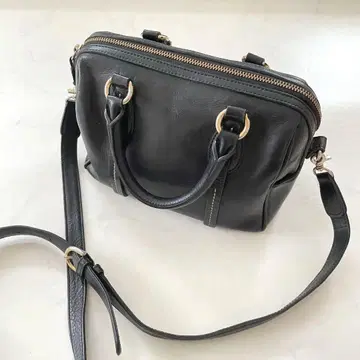 SOMES 소메스 안장 블랙 숄더백 천연 가죽