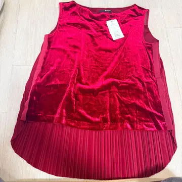 K.T. 와인 레드 슬리브리스 상의 사이즈 1