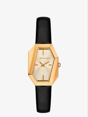 MK SURI 골드톤 가죽 워치