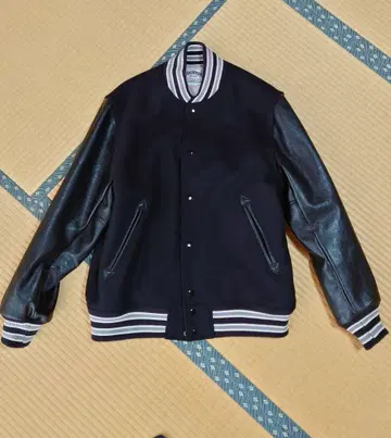 HOUSTON 바시티 자켓 블랙 L 사이즈