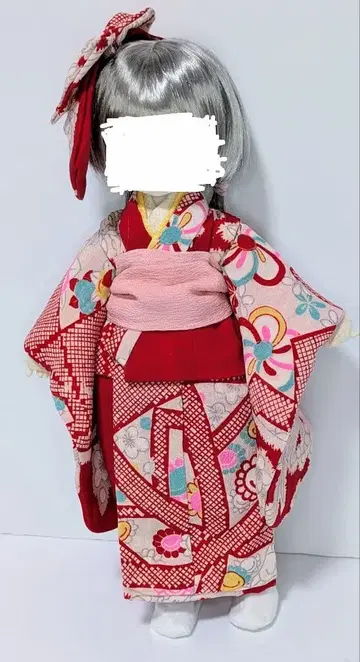 유SD, Tinyfox 등에 순수 실크 기모노와 헤코 오비, 리본