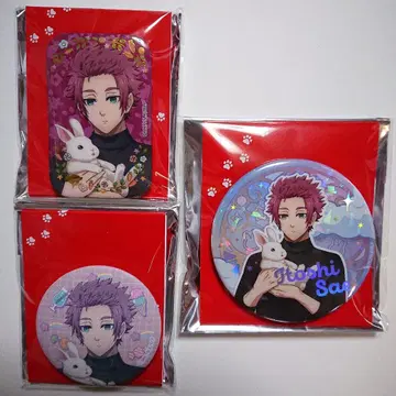 블루 록 이토시 사에 Rabbit 캔뱃지