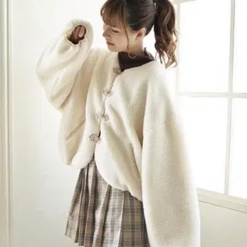 moi tytto 차이나 보아 블루종 아이보리