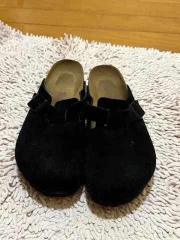 버켄스탁 보스턴 레귤러 폭 블랙 41