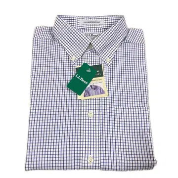 WRINKLE RESISTANT L.L.Bean 체크 무늬 와이셔츠 M