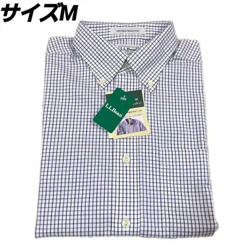 WRINKLE RESISTANT L.L.Bean 체크 무늬 와이셔츠 M