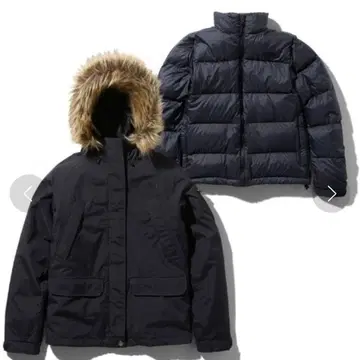 미사용 새상품 THE NORTH FACE 블랙 다운 자켓 3way