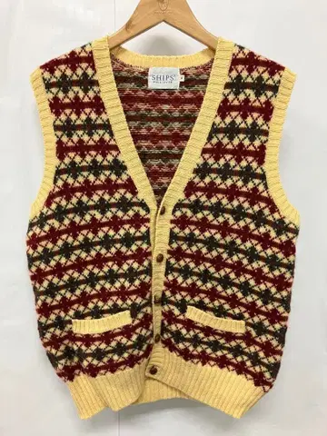 SHIPS' PULL-OVER 울 베스트 M 사이즈