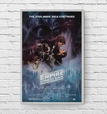 대형 영화 포스터 스타 워즈 에피소드 5 제국의 역습 US판 of1