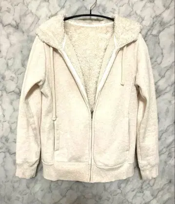 따뜻한 보아 안감 부착 집업 후드티