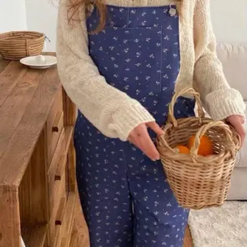 samoyed 꽃무늬 살로펫 오버롤