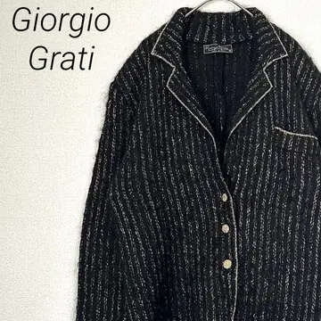 Giorgio Grati 테일러드 자켓 스트라이프 모헤어 빅